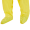 Bata protectora disponible amarilla con la cubierta S-3XL 20-60gsm del zapato