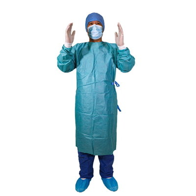 Prenda impermeable disponible XL M L S XXL del verde del vestido quirúrgico de SMMS SMMMS SMS