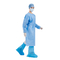 Azul no tejido disponible médico del vestido del aislamiento de llano 3 SMS