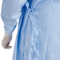Llano 4 vestidos quirúrgicos disponibles azules de Spunlace con el puño hecho punto no tejido