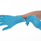 Azul blanco de los guantes protectores del examen médico del negro disponible del nitrilo