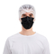 Máscara disponible el 17.5x9.5cm de la boca del polvo del negro de 3 Plys