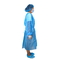 Vestido quirúrgico PP azules claros del aislamiento disponible no estéril de la prenda impermeable