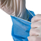 Vestido quirúrgico PP azules claros del aislamiento disponible no estéril de la prenda impermeable